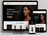 Responsive beauty website design sample